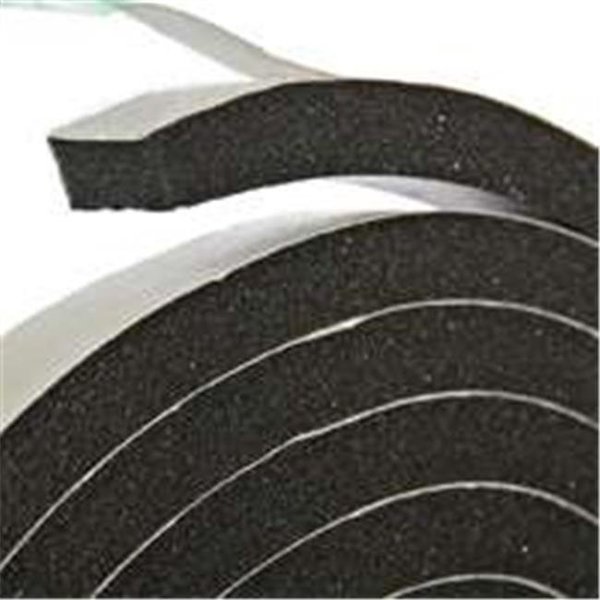 Thermwell Products Thermwell Products R538H Black Rubber Foam Tape 0.37 X10 Ft. 6365654